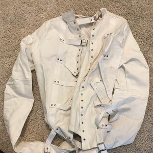 Canvas material straight jacket costume